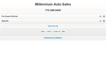 Tablet Screenshot of millenniumauto.us